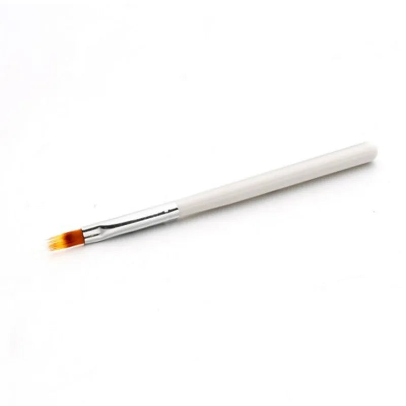 1pcs Nail Brush Pen UV Gel Gradient Bloom Nail Art Painting Wood Handle Nylon Hair Black White Red Draw Manicure Nail Tool