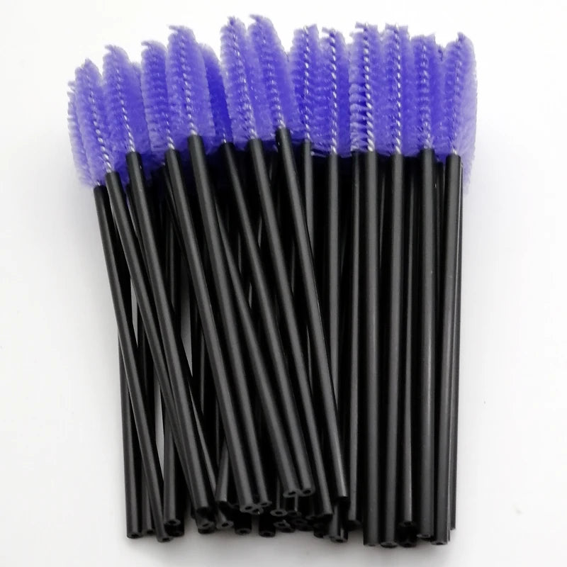 Hotting 5/50pcs Eyelash brush Extension Disposable Eye lashes Make Up Brushes Eyebrow Mascara Wand Applicator flexible can bent