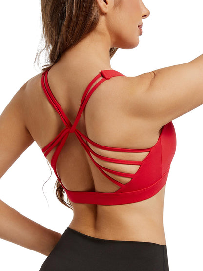 Stylish Sports Back Shaping Women's Intimates Yoga Workout Vest Bra Height Support Sports Shockproof Intimates