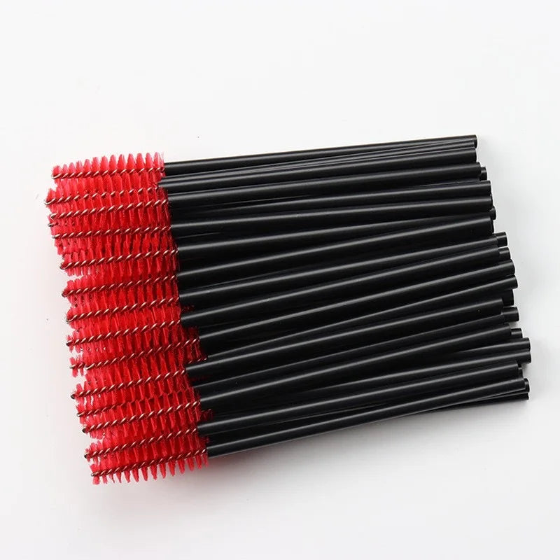 5/50Pcs Disposable Crystal Eyelash Brushes Diamond Handle Mascara Wands Eyelash Extension Make Up Tools Eyelash Brush wholesales