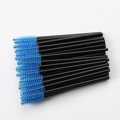 5/50Pcs Disposable Crystal Eyelash Brushes Diamond Handle Mascara Wands Eyelash Extension Make Up Tools Eyelash Brush wholesales