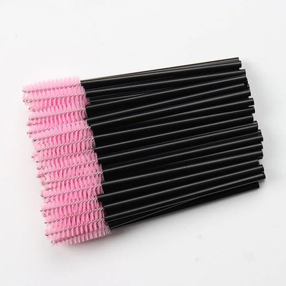 5/50Pcs Disposable Crystal Eyelash Brushes Diamond Handle Mascara Wands Eyelash Extension Make Up Tools Eyelash Brush wholesales