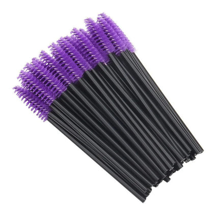 5/50Pcs Disposable Crystal Eyelash Brushes Diamond Handle Mascara Wands Eyelash Extension Make Up Tools Eyelash Brush wholesales