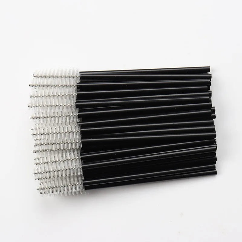 5/50Pcs Disposable Crystal Eyelash Brushes Diamond Handle Mascara Wands Eyelash Extension Make Up Tools Eyelash Brush wholesales