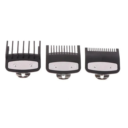 Black Limit Comb Set Hair Clipper Guards Guide Combs Trimmer Styling Tools Attachment Compatible 1.5mm 3mm 4.5mm 1Pcs