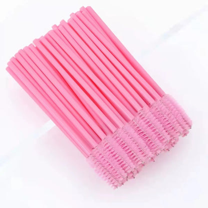 Hotting 5/50pcs Eyelash brush Extension Disposable Eye lashes Make Up Brushes Eyebrow Mascara Wand Applicator flexible can bent