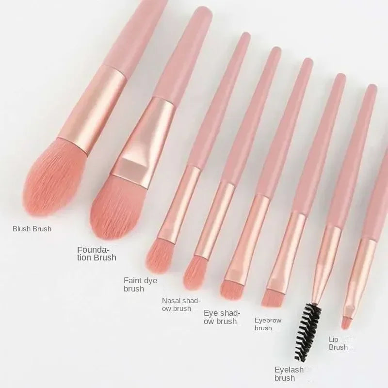 8 Pcs Cosmetics Foundation Blush Powder Eyeshadow Blending Makeup Brush Soft Fluffy Makeup Brushes Beauty Tools Make Up Brushes