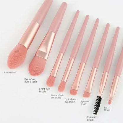 8 Pcs Cosmetics Foundation Blush Powder Eyeshadow Blending Makeup Brush Soft Fluffy Makeup Brushes Beauty Tools Make Up Brushes