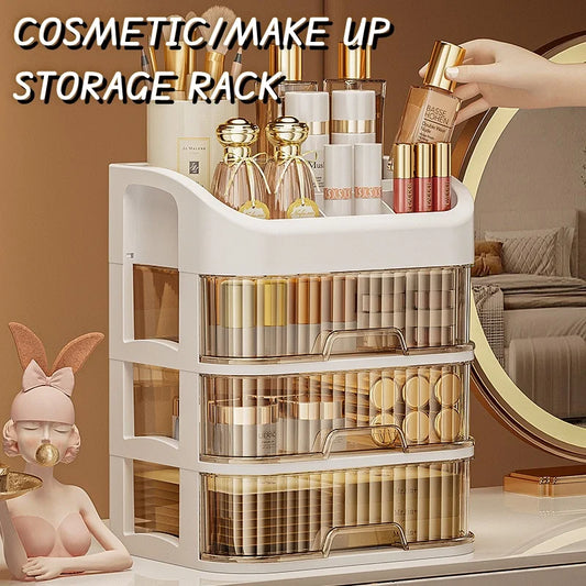 Cosmetic Organizer Box Large Capacity Storage Cosmetic jewelry Nail Polish Make up Drawer Container Desktop Sundries Storage Box