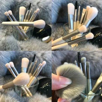 8 Pcs Cosmetics Foundation Blush Powder Eyeshadow Blending Makeup Brush Soft Fluffy Makeup Brushes Beauty Tools Make Up Brushes