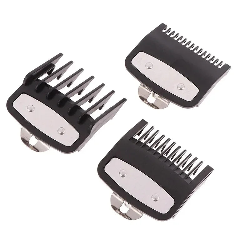 Black Limit Comb Set Hair Clipper Guards Guide Combs Trimmer Styling Tools Attachment Compatible 1.5mm 3mm 4.5mm 1Pcs