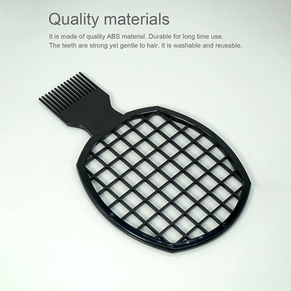 Barbershop Wave Shaped Hair Brush Afro Hair Styles Carbon Fiber Pick Comb 3pc Hair Comb Set Hair Sponge Wave Hairstyle Care Tool