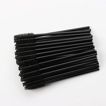 5/50Pcs Disposable Crystal Eyelash Brushes Diamond Handle Mascara Wands Eyelash Extension Make Up Tools Eyelash Brush wholesales