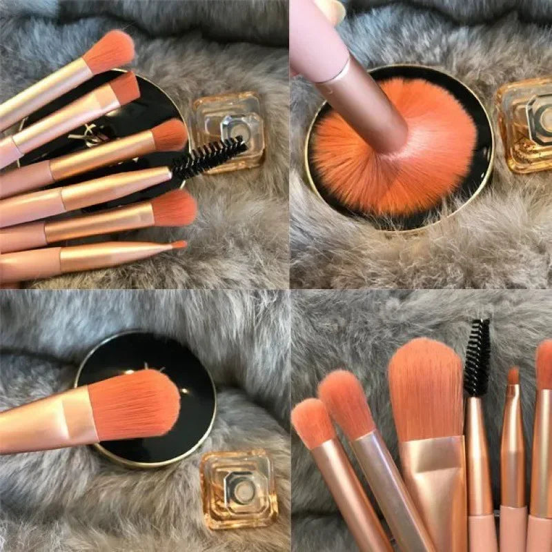 8 Pcs Cosmetics Foundation Blush Powder Eyeshadow Blending Makeup Brush Soft Fluffy Makeup Brushes Beauty Tools Make Up Brushes